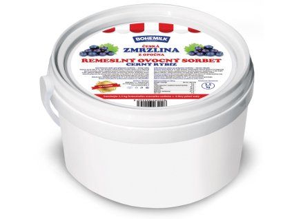 Remeslny sorbet kbelik 3,5kg cerny rybiz